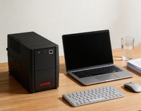 SANTAK BLAZER-800 Pro 800VA 480W UPS Interaktif Jaringan 230V dengan Baterai Internal dan Regulasi Tegangan AVR untuk Pemantauan Komputer