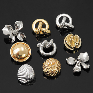 KUNSHUO <b>Button</b> Factory Custom <b>Buttons</b> Shell Conch Starfish Irregular Shape women clothes Metal Shank <b>buttons</b> for clothes - Product Image 1
