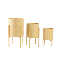 2025 Offre Spéciale Moderne Géométrique Poudre Enduit Fer Écologique Pots De Fleurs Intérieur Plante Stand pour La Maison Bureau et Jardin Utilisation