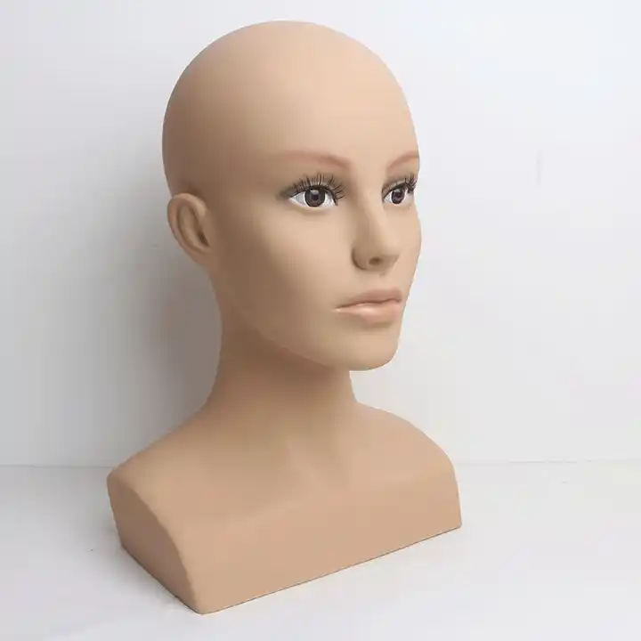 cosmetology mannequin head female dolls bald