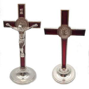 Religiöses Tischgeschirr Metallkreuz Kruzifix Christliches Kruzifix Religiöses Katholisches Geschenk Kunsthandwerk Heimdekoration Zinklegierung Europa - Product Image 3