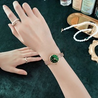 SINOBI Luxus Damenuhr Echtes Japan Miyota 2025 Quarzwerk Grünes Zifferblatt Roségold Damenarmbanduhr Versandbereit