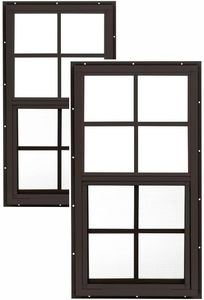 Grandes fenêtres coulissantes verticales en <span class=keywords><strong>verre</strong></span> trempé pour abris, granges, poulaillers, maisons de jeux, maisons et garages - Product Image 4