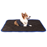 Coussin chauffant pour animaux de compagnie doublé de polaire, auto-chauffant, tapis chauffant thermique pour chiens et chats - Utilisation toutes saisons, lavable à l'eau