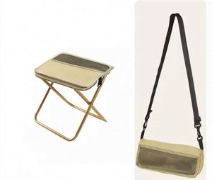 Foldable <b>Backpack</b> Chair Travel Camping Stool With Storage Pocket Portable Folding Seat for Fishing Hiking Gifts - Product Image 1