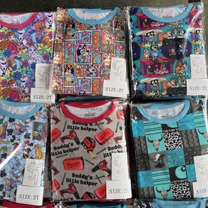 متوفر في المصنع: بيجامات أطفال من الخيزران للأولاد، صندوق مفاجآت، حزمة مفاجآت من بيجامات الخيزران - Product Image 6