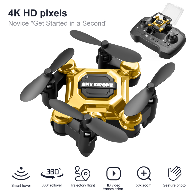 Bestselling Beginner Toy Crash Resistant Protection Design 2.4G Remote One Key Takeoff 300M Range Foldable Christmas Gift Boys