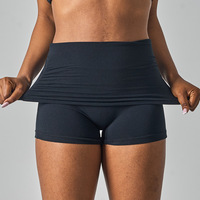 Shorts de yoga moulants unis pour femme en coton brossé doux, taille haute, pliables, pour la course, les loisirs quotidiens et le sport