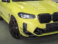 Kit décoratif de pare-chocs avant pour BMW X3M F97, style AE modifié, canards avant en fibre de carbone, lames d'air pour pare-chocs avant