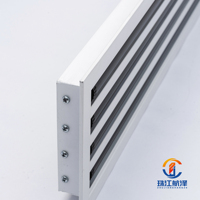Diffuseurs de climatisation HVAC modernes et réglables, grilles en plastique, registres et grilles