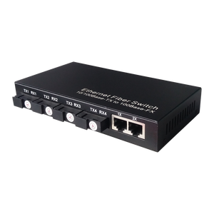 Convertidor de Medios de Fibra Óptica Gigabit Ethernet de Venta Caliente de Fábrica, Switch de 20KM 4SC + 2 RJ45, Convertidor de Medios de Red de Fibra Óptica - Product Image 3