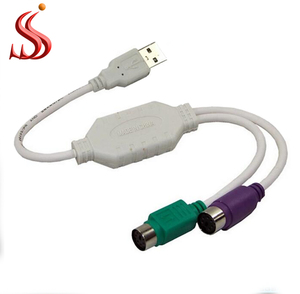 Cable USB 2.0 a <span class=keywords><strong>PS</strong></span>/2 para Teclado y Ratón, Cable Adaptador USB a Mini-Din de 6 Pines, Convertidor Adaptador USB a Doble <span class=keywords><strong>PS</strong></span>/2 PS2 - Product Image 3
