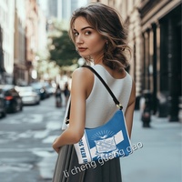 Sac à bandoulière pour femme en PU, style Phi Beta Sigma, très tendance, idéal pour l'extérieur
