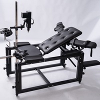 Chaise gynécologique multifonctionnelle SM Menottes Orgasme Aides aux positions sexuelles Meubles sexuels réglables Chaise de masturbation masculine