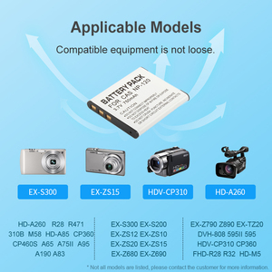 Lithium có thể sạc lại pin CNP-120 CNP120 np120 NP-120 cho CASIO EX-S200/EX-ZS10, EX-S200,EX-S300 - Product Image 2