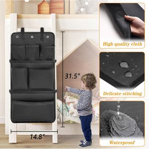 Double Layer <b>Ladder</b> Protective Cover <b>Multi</b> <b>Purpose</b> Retractable Lock Plate Child Safety Guard Bedroom Storage Black Gray - Product Image 5