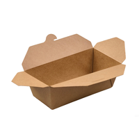 Boîtes à emporter écologiques, imperméables, haut de gamme, en papier kraft, avec feuille d'or, biodégradables, pour gaufres à bulles