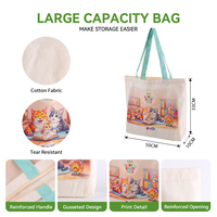 Sac en toile imprimé en couleur pleine, grande capacité, respectueux de l'environnement, recyclable, sac de shopping, logo personnalisé, sac fourre-tout