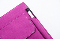 Vente de gros Agenda multifonctionnel en cuir denim A5 personnalisé Notebook relié à disque pour les étudiants les écoles les affaires le bureau