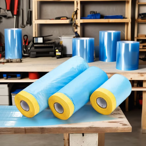 <span class=keywords><strong>Film</strong></span> de masquage pour peinture automobile, ne laisse pas tomber de peinture, ne laisse pas de résidus de peinture, auto-adhésif, protection de l'environnement, séchage rapide, élimination de la poussière - Product Image 1