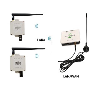 物联网 LoRa OEM/ODM 温度湿度传感器和 LoRa WAN 网关，用于无线温度湿度监测系统 - Product Image 1