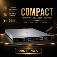 Untuk Server Rak PowerEdge R440 1U Bekas Refurbished 4x3.5 Inch Drive Bay SAS/SATA Prosesor Intel Xeon 2.2GHz Manajemen IDRAC