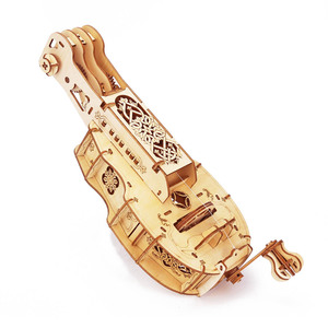 DIY Instrument de musique Puzzle Kit 3D en bois Hurdy Gurdy Modèle Cadeau d'anniversaire pour adultes et enfants - Product Image 2