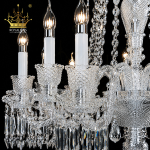 Lustre en cristal de style <span class=keywords><strong>Baccarat</strong></span> de luxe, grand luminaire de plafond pour villa, hôtel, hall - Product Image 4