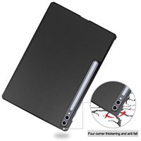 Étui de protection magnétique à trois volets en PU+PC pour Samsung Galaxy Tab S10 Plus /S9 Plus/S9 FE Plus 12.4