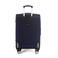 Chariot à bagages souple de haute qualité Valise Spinner Roues Nouveau Design Vente en gros Logo personnalisé Tissu imperméable Polyester de transport
