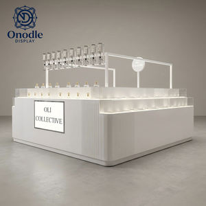 Kiosco de Exhibición de Perfumes Ecológico de Lujo con Estantes Iluminados con LED para Centros Comerciales |   Solución de Mobiliario Personalizado para la Venta de Fragancias - Product Image 1