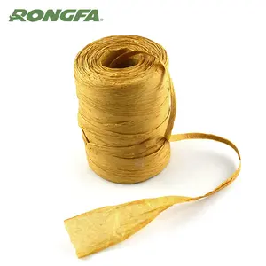 Kraft paper raffia in 4mm width 200m 400m for packaging