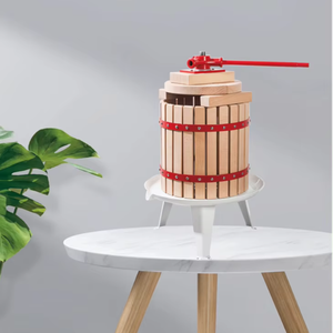 Exprimidor de prensa manual de madera para exteriores profesional de 12L, naranja duradero Multicolor comercial para planta procesadora de frutas - Product Image 1