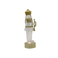 Figura de Cascanueces de Acrílico con Luces LED, Decoración Navideña para Puerta, Regalo de Navidad, Venta al Por Mayor