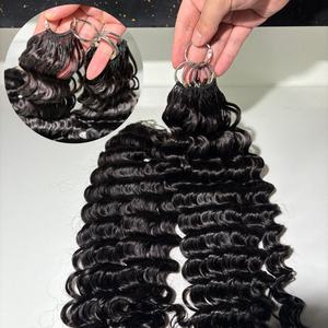 Capelli Umani Vergini Ricci Afro 100% Naturali, Extension a Crochet con Onde Profonde e Riccioli Naturali - Product Image 4