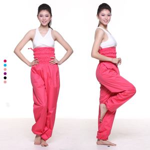 Pantalones de entrenamiento de baile de <span class=keywords><strong>Ballet</strong></span> de nuevo diseño, pantalones deportivos de <span class=keywords><strong>calentamiento</strong></span> para adultos, pantalones de cintura alta, pantalones de chándal de baile Hip Hop - Product Image 4
