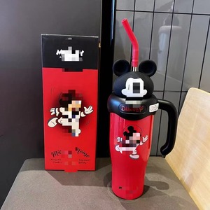Dâu gấu lớn <span class=keywords><strong>Mac</strong></span> Ice Bully cup 304 thép không gỉ phích cốc cô gái dễ thương công suất lớn xử lý cốc rơm - Product Image 3