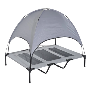 Cama de viaje elevada para perros con dosel, cama de camping plegable para perros y gatos - Product Image 5