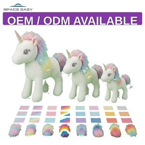Peluche de Unicornio Arcoíris de Diseño <span class=keywords><strong>Original</strong></span>, Juguete de Peluche Suave, Regalo de Cumpleaños para Niñas, Fabricante de Peluches Personalizados OEM ODM - Product Image 3