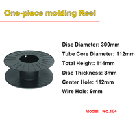Nuevo moldeado de una pieza ODM/OEM carrete de bobina de alambre de fibra óptica vacío tambor de Cable de plástico