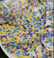 Vente en gros d'argile polymère de Pâques arrose les tranches d'argile d'oeufs de carotte de lapin pour le remplissage de tasses de Slime et Snowglobe