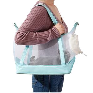 Özel 2025 moda seyahat Trendy el naylon benzersiz kedi köpek evcil hayvan taşıyıcı Tote çanta - Product Image 2