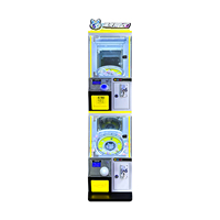 Distributeur automatique de capsules professionnel double couche avec lecteur de cartes pour zones d'arcades modernes à fort trafic