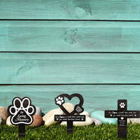 Pet Memorial Fournitures Funéraires Cimetière Plaque Funéraire Chien Empreinte Insérer Jardin Cour Décoration