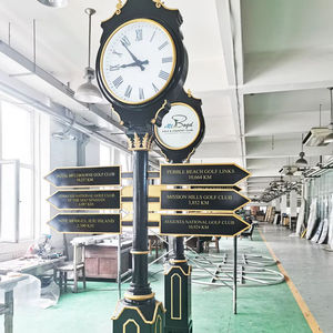 Reloj de Jardín Decorativo de Metal para Calles Urbanas, Diseño de <span class=keywords><strong>Arquitectura</strong></span> Paisajística para Edificios de Jardín - Product Image 1