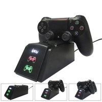 Contrôleur de chargement PS4 avec indicateurs LED Station d'accueil de chargeur pour jeux vidéo Ps4 manette de jeu