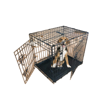 Sıcak satış 18 <span class=keywords><strong>24</strong></span> 30 36 42 48 53 inç demir çelik evcil hayvan kafesi klasik yükseltilmiş tasarım kalın takviye taşınabilir katlanır köpek kafes köpek kafes - Product Image 2