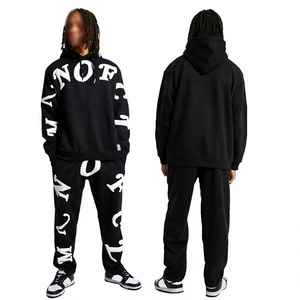 Chándal de Invierno Personalizado con Estampado Puff, 100% Algodón para Hombre, Diseño 2 en 1, Ropa Deportiva de Forro Polar - Product Image 2