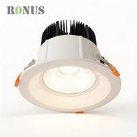 Spot encastré LED COB en aluminium de haute qualité 40W 35W, dimmable, pour plafond