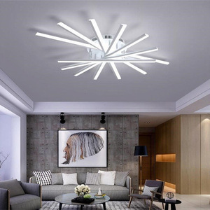 Moderne Minimalistische Kreative Rotierende <span class=keywords><strong>LED</strong></span>-Streifenleuchten aus Acryl für Wohnzimmer, Esszimmer, Hauptschlafzimmer und Arbeitszimmer - Product Image 5